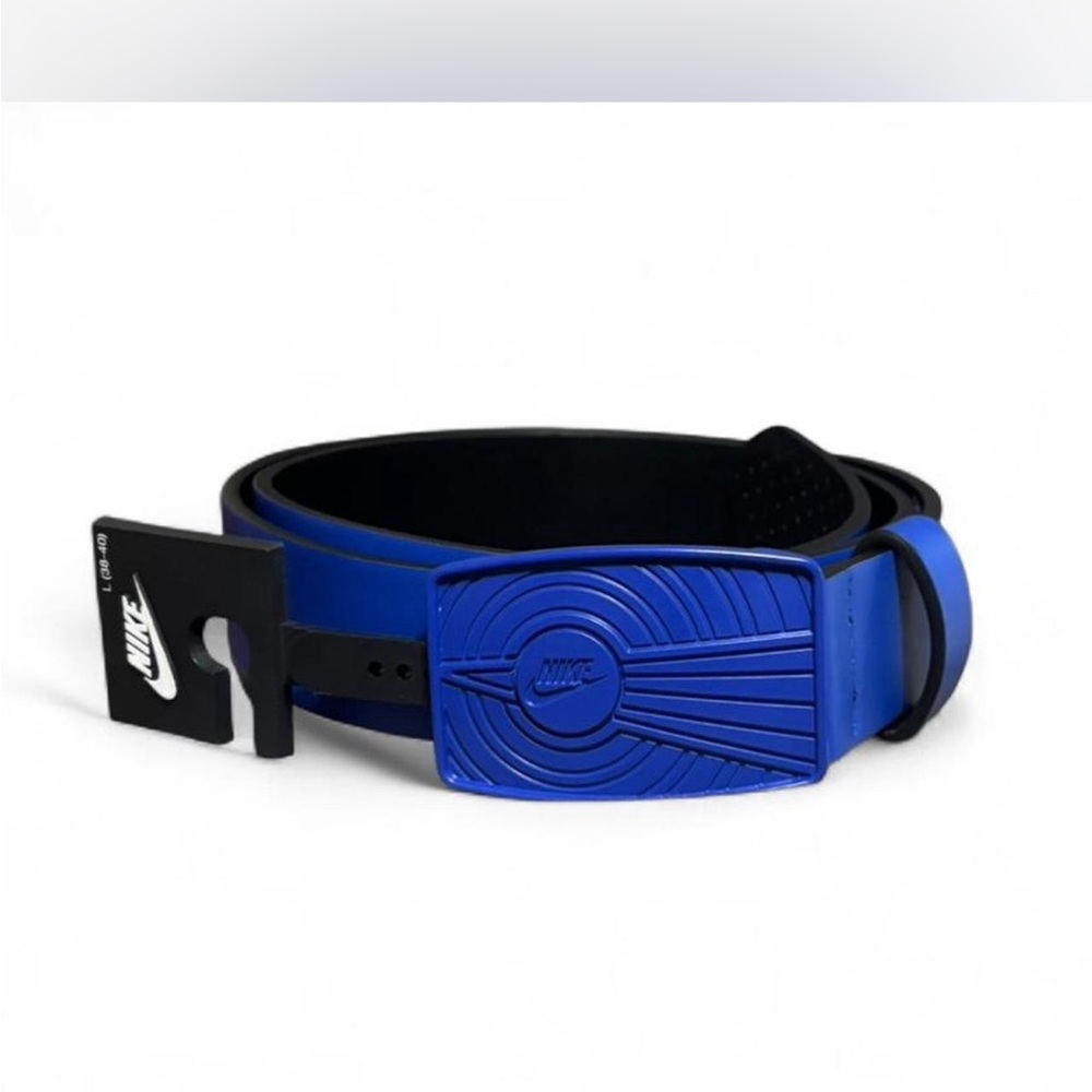 Nike Blue Synthetic Leather Belt